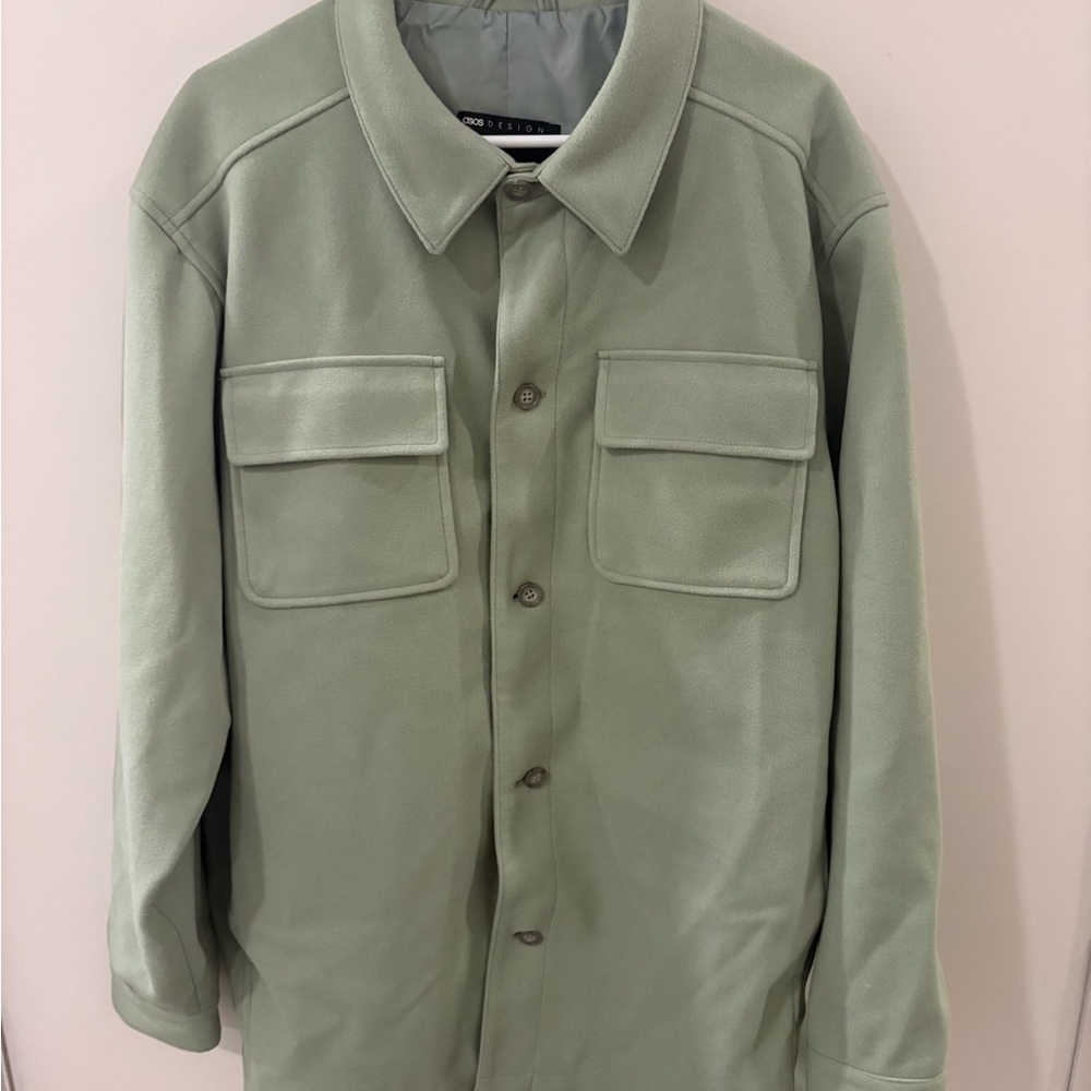 ASOS Light Sage Green Shirt Jacket